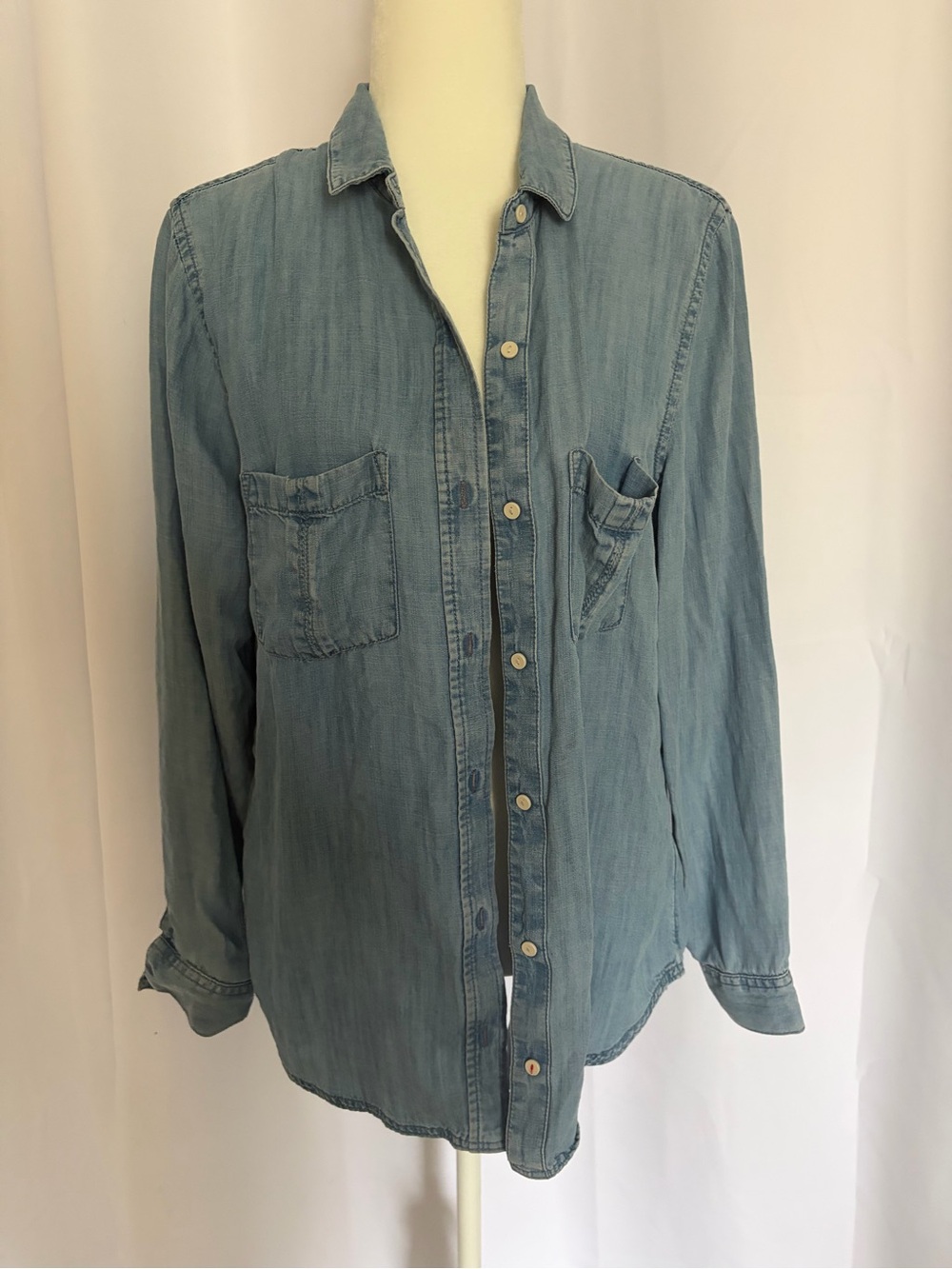 Banana Republic Light Blue Denim Button-Down Shirt